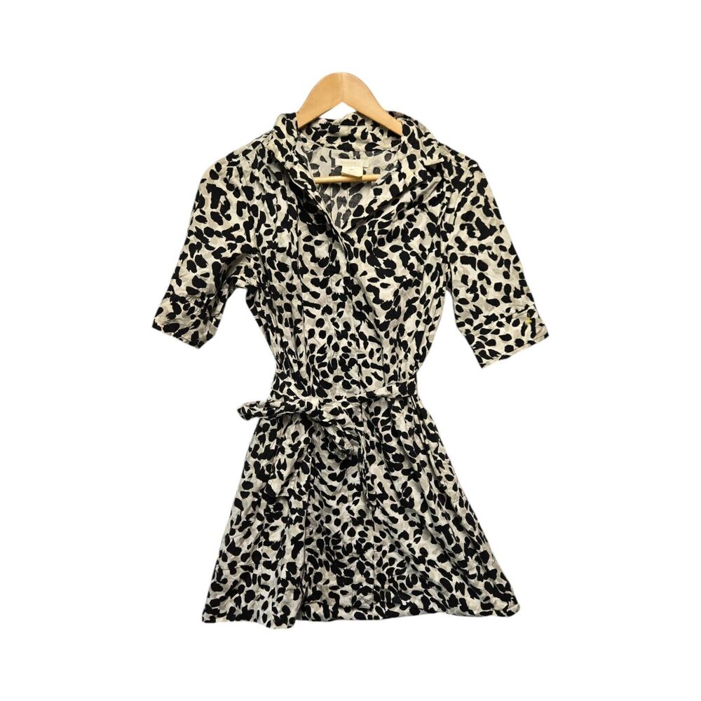 THINK TANK Dress Button‎ Down Belted SMALL Pockets